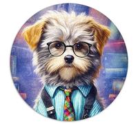 Round Jigsaw Puzzle 1000 Pieces Charming Techie Jigsaw Puzzles for Adults Ideal for Home & Office Decor, for Birthday (67.5x67.5cm)