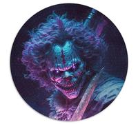 Round Jigsaw Puzzle 1000 Pieces Killer Impossible Jigsaw Puzzles for Adults for Birthday Holiday Christmas (67.5x67.5cm)