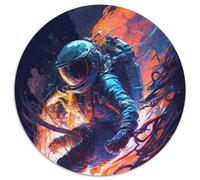 Round Jigsaws 1000 Pieces for Adults Astronaut Exploration Impossible Jigsaw Puzzles for Adults Perfect Christmas & New Year Gift, (67.5x67.5cm)