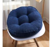 Round Kitchen Chair Cushions 45cm - Thick Comfortable Polyester Seat Pads for Dining Patio Garden Office - 1 Count (Single Pack) for Enhanced Seating Comfort