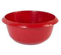 Round Kitchen Household Cleaning Washing UP Mixing Bowl, 8L Capacity, Round Plastic GLLITER RED Colour Bowl