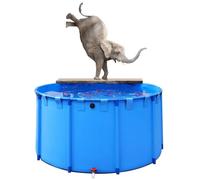 Round Koi Pond Show Tank - Portable Canvas Fish Pond Pool, Above Ground PVC Material, Belt Frame Aquarium - Ideal for Temporary Use (1x0.6m/470L)