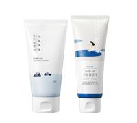 ROUND LAB 1025 Dokdo 40ml & Birch Juice Moisturising Cleanser 150ml Set, Gentle Daily Cleansing Duo, For Sensitive Skin