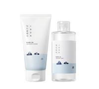 ROUND LAB 1025 Dokdo Cleanser Mini 40ml & Toner Set, Gentle Daily Cleanse and Hydration, For Sensitive Skin