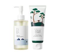ROUND LAB Dokdo Cleansing Oil & Pine Calming Cleanser Set for Sensitive Skin