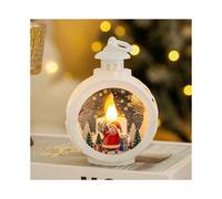 (Round lamp-white old man) Christmas decorations pendants retro luminous night light party layout props desktop ornaments Christmas gifts