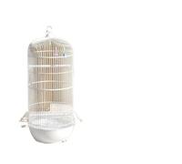 Round Large Metal Bird Cage Parrot Bird Cage Tiger Skin Xuanfeng Peony Zebra Finch Villa(Color 1)