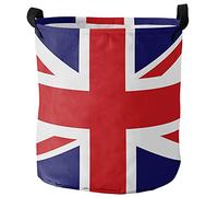 Round Laundry Basket The Flag Of Britain Pattern Clothes Organiser Personalised Waterproof Laundry Organizer, For Bedroom, Dorm, Clothes, 60L