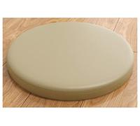 Round Leather Seat Cushion, Round Memory Foam Chair Cushion, Thickness 4.5cm, Non-Slip Round Stool Cushion, Chair Pad for Dining Room, Living Room