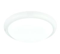 Round LED Flush Ceiling Light 15W Colour Changing White Gloss Indoor Bulkhead Loops White One Size