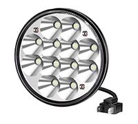 Round LED Headlights 5.75" 5-3/4" H5001 Par46 Truck Led Flood Light Work Lights Replacement Sealed Beam Projector 36W Chrome for Truck Offroad