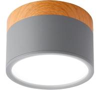 Round LED surface-mounted ceiling spotlight 5W, anthracite grey, cool white, 90mm, 6000K