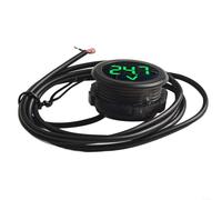Round LED Voltmeter with 3 Digit Display for DC 4 100V Compact and Reliable (Waterproof)