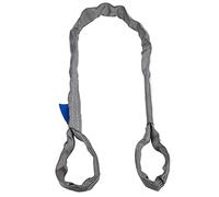 Round Lifting Sling Double Buckle 4 Ton Capacity Heavy Duty PES Loop Straps for Crane Construction Industrial Lifting Equipment Grey 85mm Wide (5m (16.40 feet))