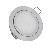 Round Low Voltage 3W Warm White LED Adjustable Downlight Cutout 67mm with Quick Connector - Polished Nickel