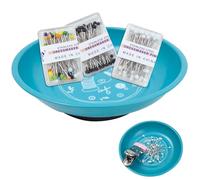 Round Magnetic Trays - Durable Magnetic Suction, Compact Stainless Steel Design, Efficient Needle Picker | Sewing Tool Holder for Small Organization