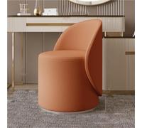 Round Makeup Chair with Back Solid Wood e Vani Stool for Home & Nail Salon Beau Chair table Shoe Changing Stool Ideal for Bedroom & Salon Use