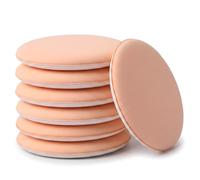 Round Makeup Sponges for Foundation, 6Pcs Foundation Puff Set, Air Cushion Face Blender, Soft Beauty Sponge for Flawless Natural Long-Lasting Finish