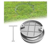 Round Manhole Covers with Lifting Hook - Invisible 20" 36" Sewer Basin Cover for Outdoor Use Sidewalk Garden Yard Recessed Drain Lid (Diameter 75cm/29.5in)