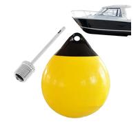 Round, marine floating anchoring device, inflatable mooring buoy for boats, for yachts, sailing yachts, motor boats, ski boats, wakeboarding, fishing and water sports in sea and river