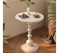 Round Martini Side Table Modern Iron Coffee Table with Weighted Base Nightstand for Small Spaces Ideal for Living Room & Bedroom (Color:)