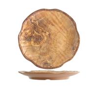Round Melamine Plate Wood Decoration 30.5 Cm H&H