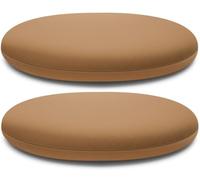 Round Memory Foam Chair Cushion 30/40/45cm - Removable Cover Non-Slip Seat Pad for Kitchen Dining Office Bistro - Khaki Color Comfortable Support for All-Day Use
