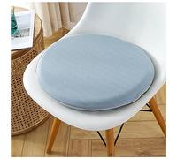 Round Memory Foam Chair Cushion - Soft Comfortable Stool Pad with Elastic, 4CM Thickness for Home Office