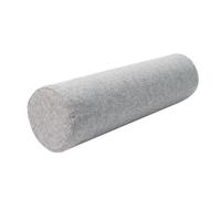 Round Memory Foam Neck Pillow, Cylindrical Cervical Roll Pillow with Linen Zipper Pillowcase, Sofa Armrest Backrest Cushion, Head Waist Legs Support Bolster (Grey,50x15cm)