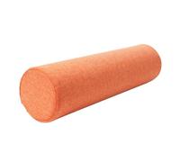 Round Memory Foam Neck Pillow, Cylindrical Cervical Roll Pillow with Linen Zipper Pillowcase, Sofa Armrest Backrest Cushion, Head Waist Legs Support Bolster (Orange,70x15cm)
