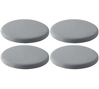 Round Memory Foam Seat Cush - 1/2/4 Pack Washable Bar Stool Pads Light Gray Cle Bistro Cushs 30cm for t and Support Ideal for Home & Office Use