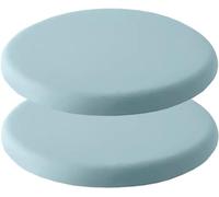 Round Memory Foam Seat Cush 2-Pack Washable Round Stool Cush for Bar Stools & Bistro Chairs table Chair Pads Size: 40cm Slish Blue Design