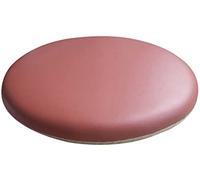 Round Memory Foam Seat Cushion NonSlip Leather Chair Pad for Home Decor Soft Floor Cushion for Bedroom Sofa and Stools33cm Rubber Red