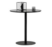 Round Metal Bistro Pub Table - Counter Height Side Table for Kitchen, Dining Room, Cocktail Parties, Office Use - Stylish Pedestal Design