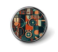 Round Metal Button Badge Brooch Buttons Retro Punk Button Pin Badge Cute Funny Enamel Pins Unique Novelty Pins Cool Fun Button Lapel Pin for Backpacks Bag Hat Jean