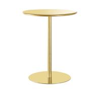 Round Metal Cocktail Bistro Table - Versatile Indoor/Outdoor Pub Side Table for Living Room, Balcony, Patio