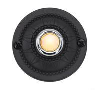 Round Metal Doorbell Push Button, Waterproof Round Door Bell Push Button, Wired Lighted Up LED For Home Front Doors, Waterproof And Sturdy