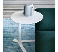 Round Metal End Table, Small Martini Table for Living Room, Bedroom, Patio, and Bar - Perfect Bedside or Sofa Side Table