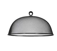 Round Metal Mesh Food Cover Plate Covers Reusable Food Protector Net Dome Food Cover Mesh Food Tents Picnic Food Umbrella Net Cake Covers for Kitchen Food Vegetable (Black, 30cm)