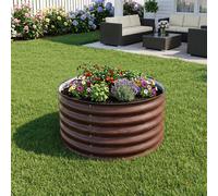 Round Metal Raised Garden Bed, 80cm Dia x 43cm H