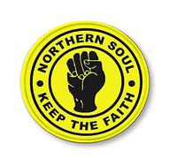 Round Metal Tin Sign ic Wall Decor Northern Soul Keep The Faith Round Metal Sign Plaque for Home Garden Kitchen Bar Cafe Restaurant Garage Retro Vintage Wall Art 12x12 Inch