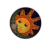 Round Metal Tin Sign Rustic Wall Decor - Moon Tales, Sun Kiss Suitable for Home and Kitchen Bar Man Cave Cafe Garage Wall Decor Retro Vintage 12x12 Inch