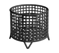 Round Metal Wire Basket Sturdy Mesh Storage Bin for Home Laundry Room