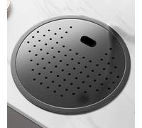 Round Mini Bar HYJAUSXB - Stainless Steel Undermount Single Bowl Kitchen with Cover, for Small Kitchen, Vegetable Washing Compact Space-Saving(36 * 36 19cm)