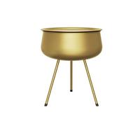 Round Mini Coffee Table for Living Room Bedroom & Small Spaces - Stylish Sofa Side Table Corner Accent Table for Apartments & Modern Decor
