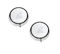 Round Mini Medicine Box Fresh Peacock, Three Spaces, Light and Portable