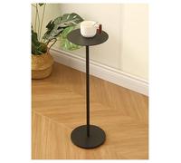 Round Mobile Side Table, Compact Corner Table for Space-Saving Living Room, Sofa, Bedside Modern Coffee Table