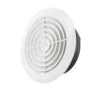 Round Modifiable Air or Interior Ventilation Exhaust Cover Volume Abs Air Vent Cover for Ceiling for Grille and Fresh Air Systems Rotating Wall 75-200mm Control (200mm)