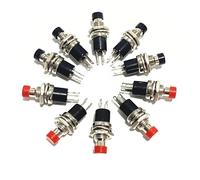 Round Momentary Push Button Switch Press The Self-Reset PBS-110 7mm Normally Open Closed 1NO1NC 5Pcs(10pcs,NC)