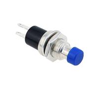 Round Momentary Push Button Switch Press The Self-Reset PBS-110 7mm Normally Open Closed 1NO1NC 6Pcs(3,1NO)